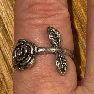 Silver Rose Ring
